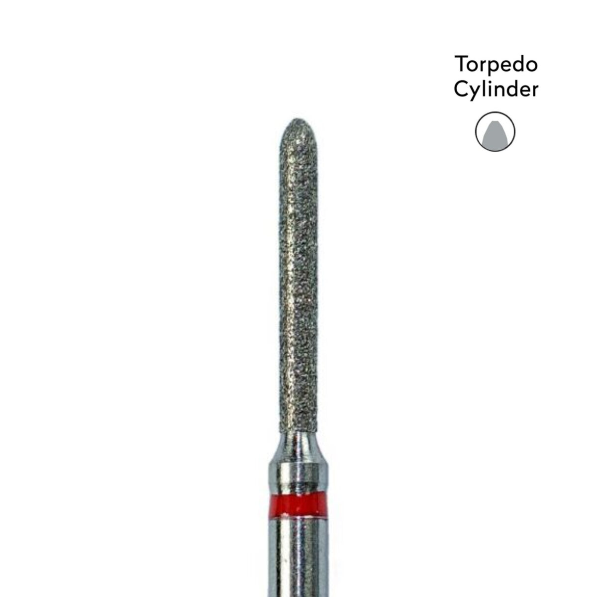 Torpedo Cylinder Diamond Bur - 879/012 6/PK