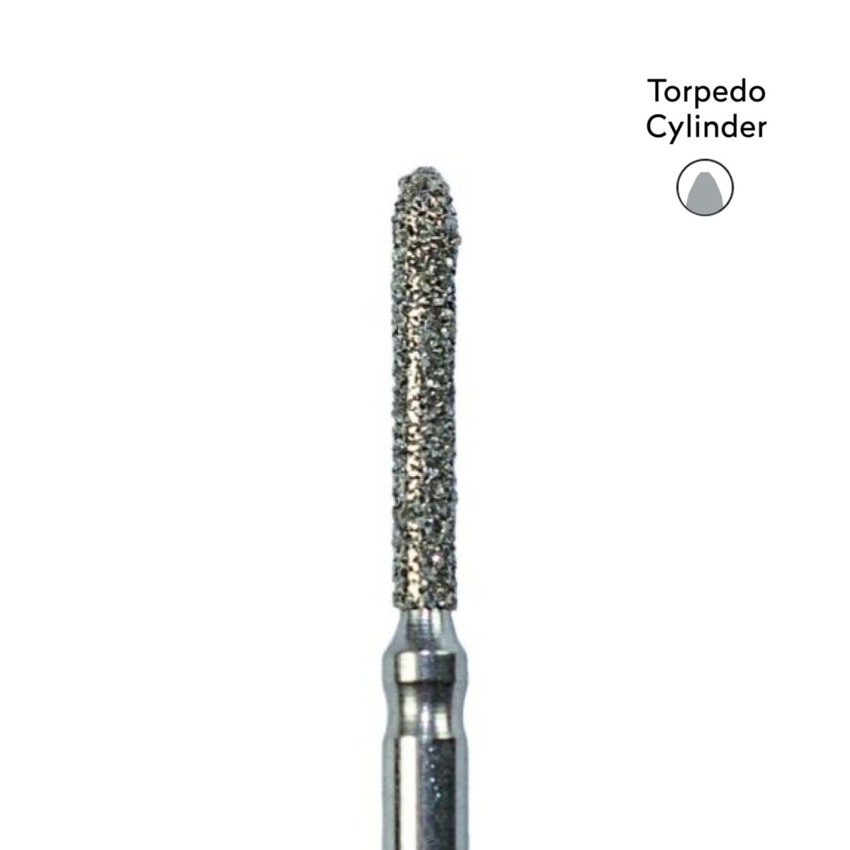 Torpedo Cylinder Diamond Bur - 879/012 6/PK