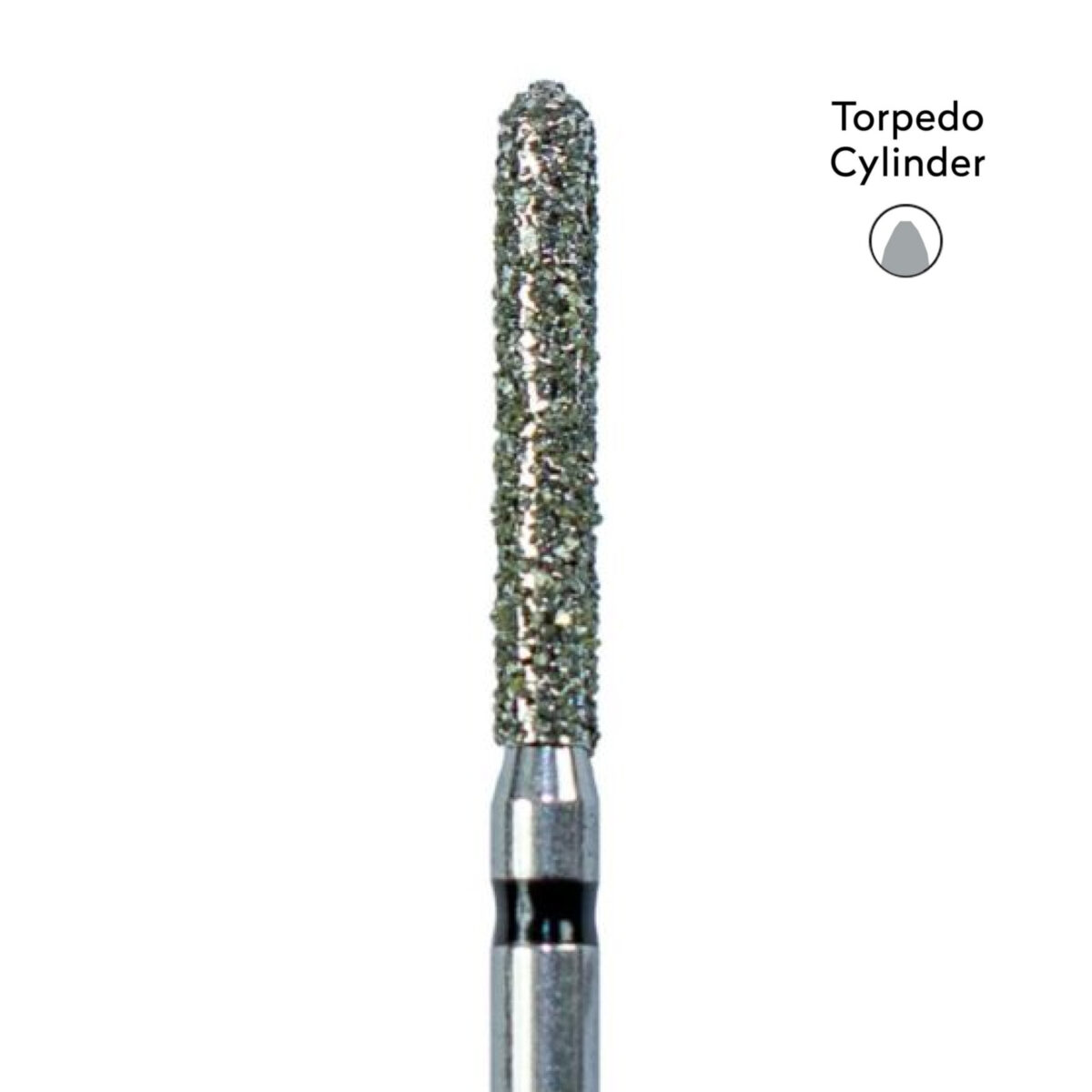 Torpedo Cylinder Diamond Bur - 879/014 6/PK