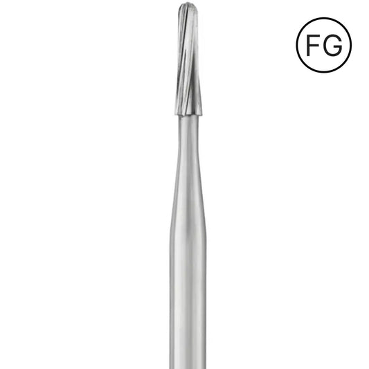 FG1171L - Round End Tapered Fissure Long Friction Grip 25/PK