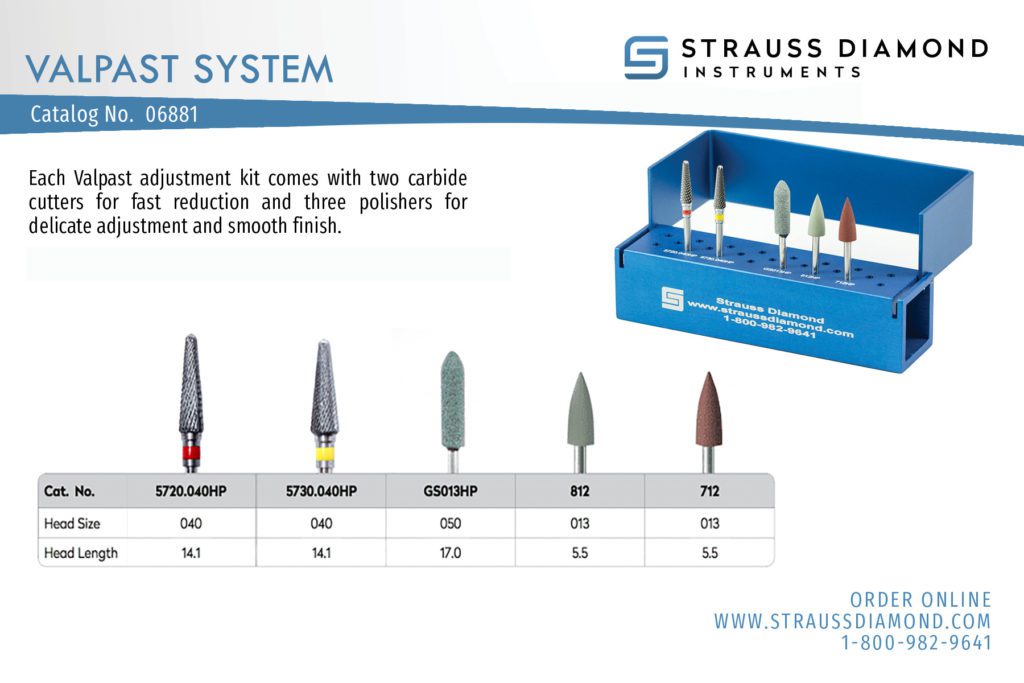 06881 Valplast System Valplast Bur Block Kit Strauss Diamond