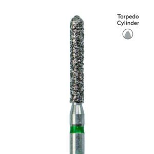 Torpedo Cylinder Diamond Bur – 879/014 6/PK