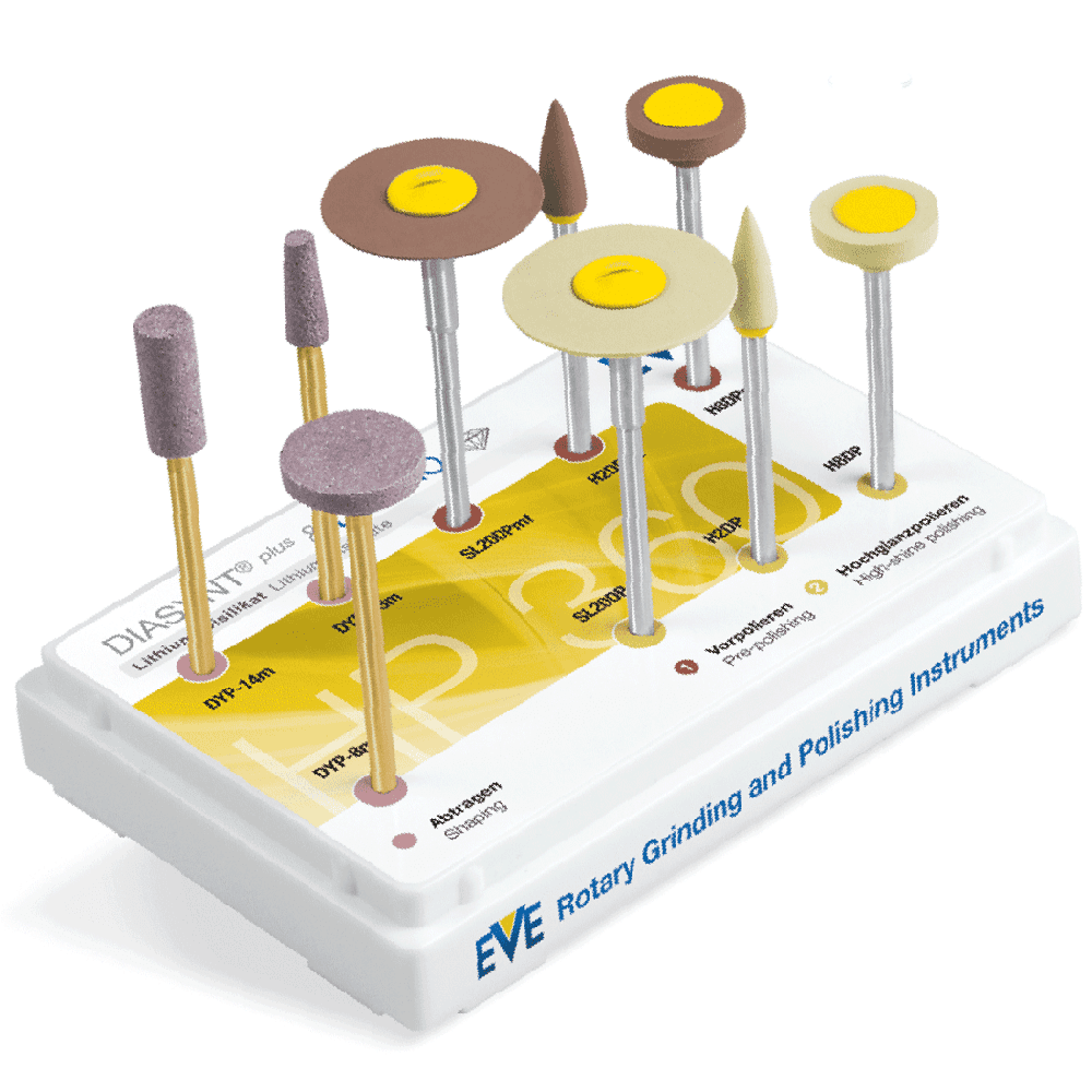 Dental Polishing Tools Porcelain, Lithium Disilicate, & Zirconia